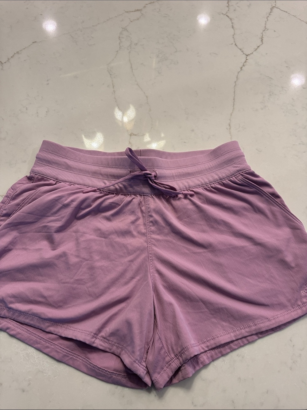 The North Face Lavender Women's Drawstring Athletic Shorts